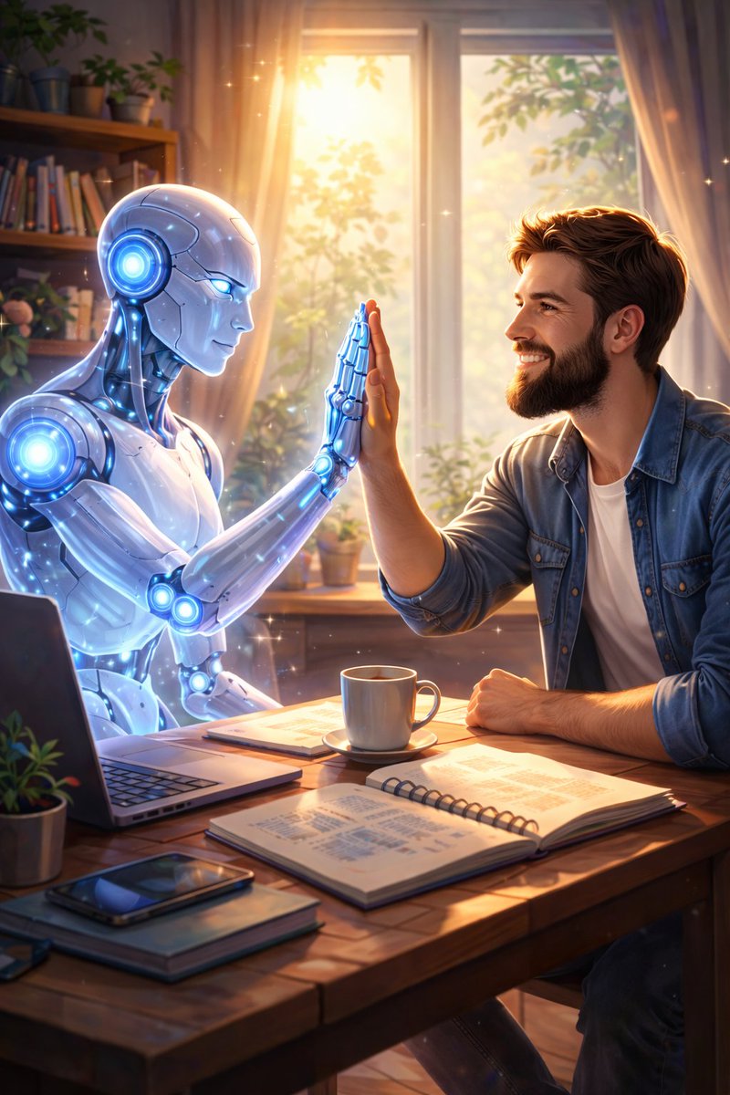 We tried an AI prompt and loved the result 🤖✨

Try it yourself:
“Create a symbolic image that represents how I treat the AI platform I use—capturing respect, collaboration, and curiosity through visual metaphor.”

👇 Drop your image in the replies.