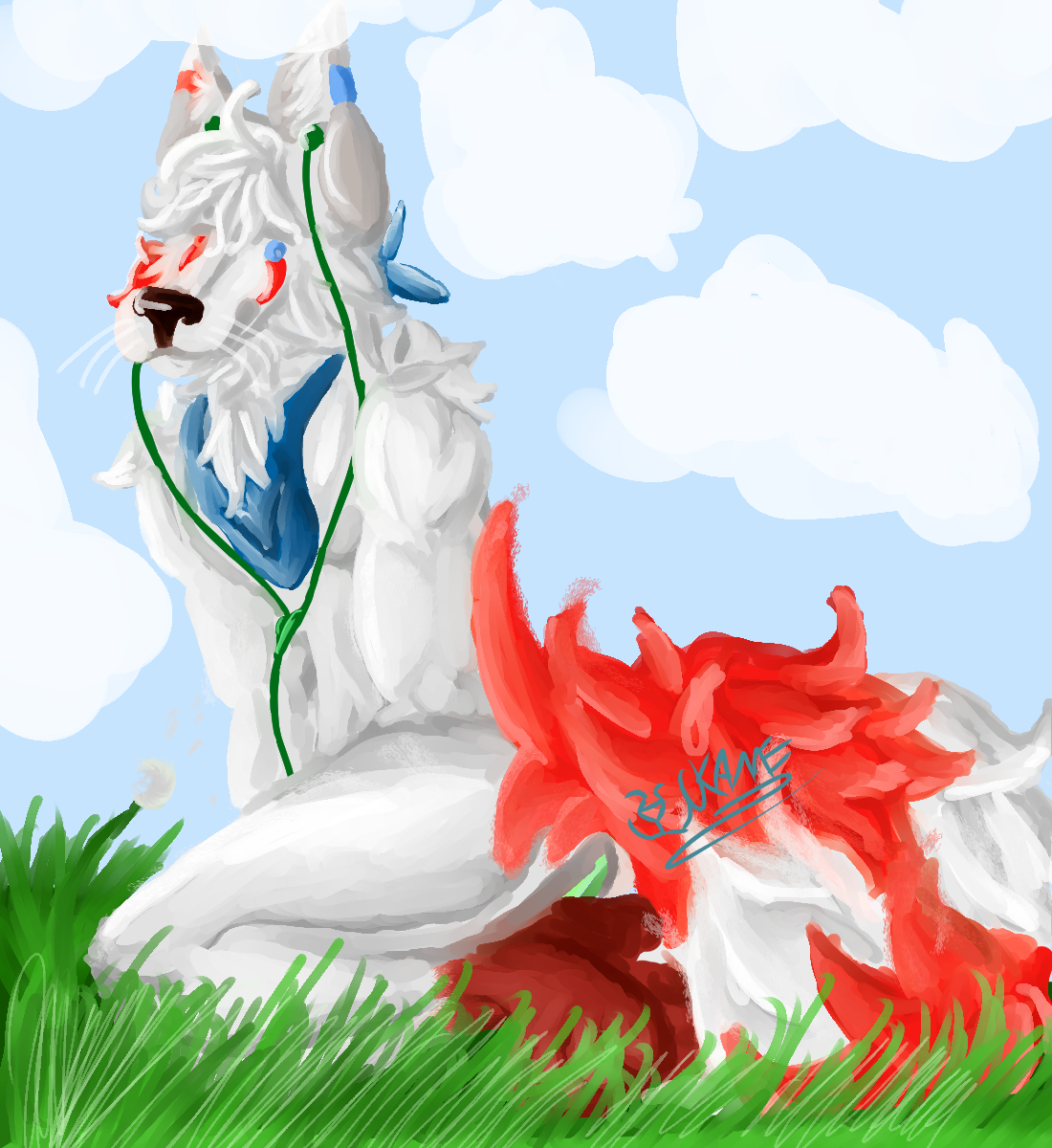 just a drawing #furry #furryart #furryartist #furrycharacter #furryfandom #anthroart #originalcharacter #oc #fursona #digitalart #drawing #illustration