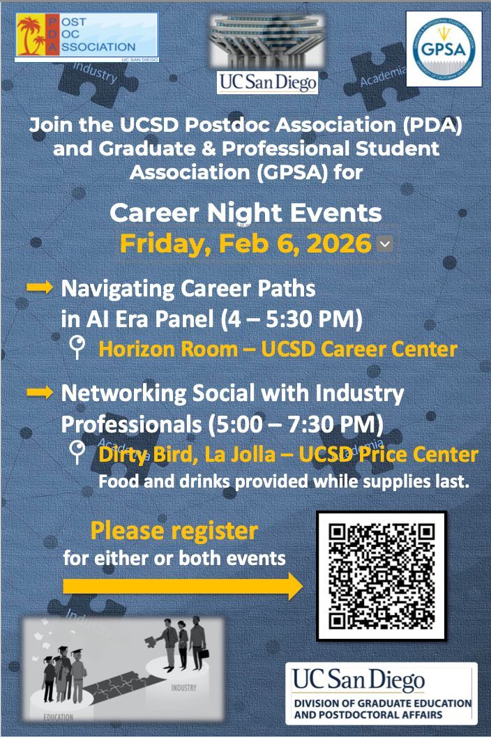 UCSD Postdoctoral Association tweet media