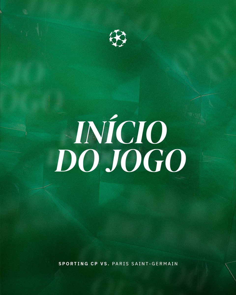 ▶️ Apito inicial no Estádio José Alvalade ⚔️ VAMOS, LEÕES!!! 🦁

🟢 0-0 🔴️ // #SCPPSG #UCL