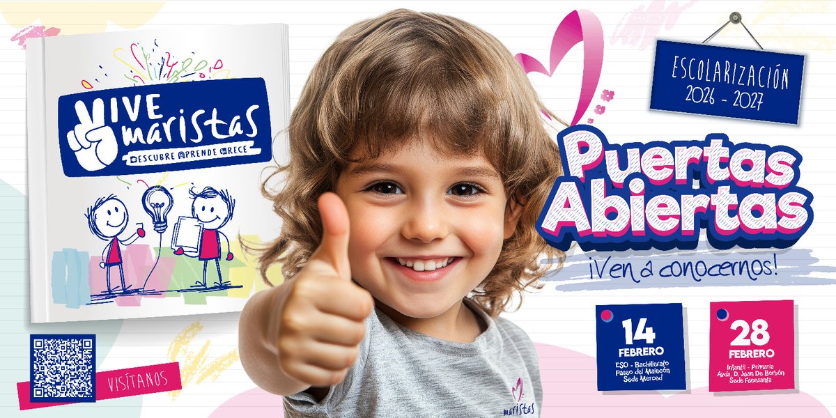 📘 Infantil y Primaria🗓️ Sábado, 28 de febrero ⏰ 10:00 a 13:00 h

Un encuentro mágico para las familias que empezáis este precioso camino escolar. ¡El lugar donde crecen con alegría y confianza! ✨

¡Os esperamos con los brazos abiertos! 💙 (3/3)