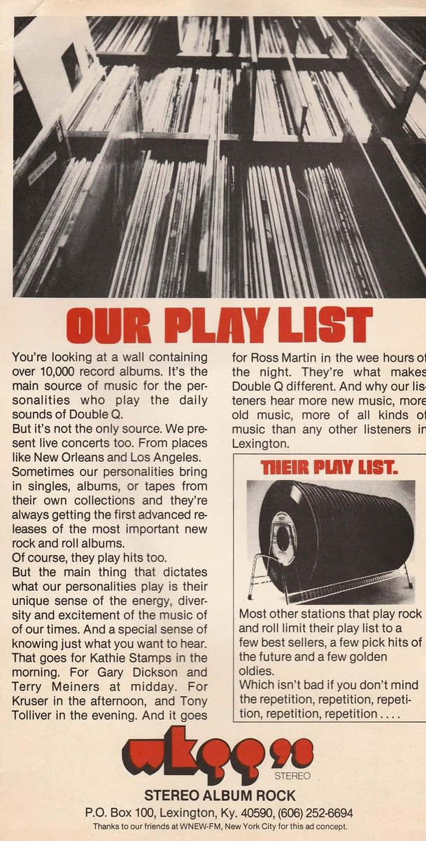 terrymeiners's tweet photo. Happy #NationalDJDay
After a high school internship at WAKY, I landed my first paying job at @WKQQLexington while I was a @universityofky student. 50 years later...still a blast! 🎧🎙️🎶
50 Years of Terry Meiners radio bits 😎 LISTEN: https://t.co/y6jTAj6keS
#radio #digital https://t.co/ESh7a1Fxvj