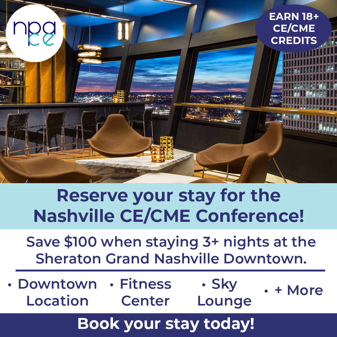 NPACE_org's tweet image. Earn CE/CME credits in the heart of Nashville with NPACE!
Join us &amp;amp; stay right in downtown Nashville allowing you to explore all city has to offer. Take $100 off when staying 3+ nights at this conference hotel.
Reserve your spot at Nashville today!
hubs.ly/Q03_sWhJ0