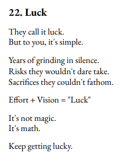 MilesBrio's tweet photo. Luck. https://t.co/Y1jXSVYNAu