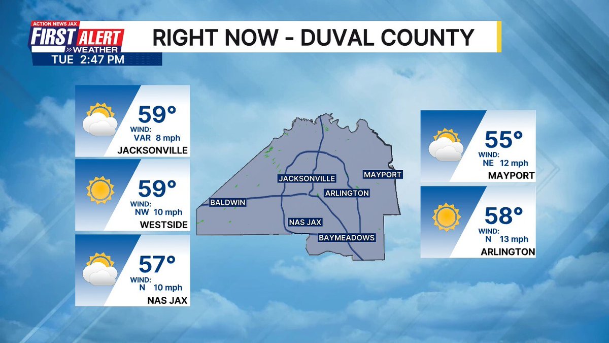 wxgarrett's tweet image. Right now in Duval County. More info: bit.ly/1tvDEUK #JAXwx #FirstAlertWX