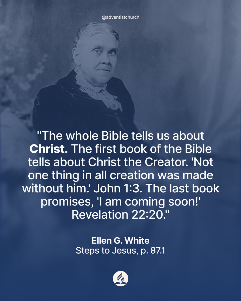 adventistchurch's tweet image. If you want to know who Jesus is, study the Bible. The Old Testament points to Him. The Gospels reveal Him. Revelation promises He's coming back. The Bible isn't a bunch of random stories. It's one story, and Jesus is the center of it all.