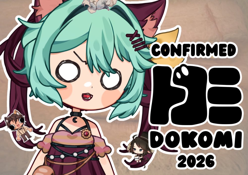 Dokomi, here I come!! Got my booth confirmation 🥹🎉
And I'm super excited to meet everyone AAAAAAAA