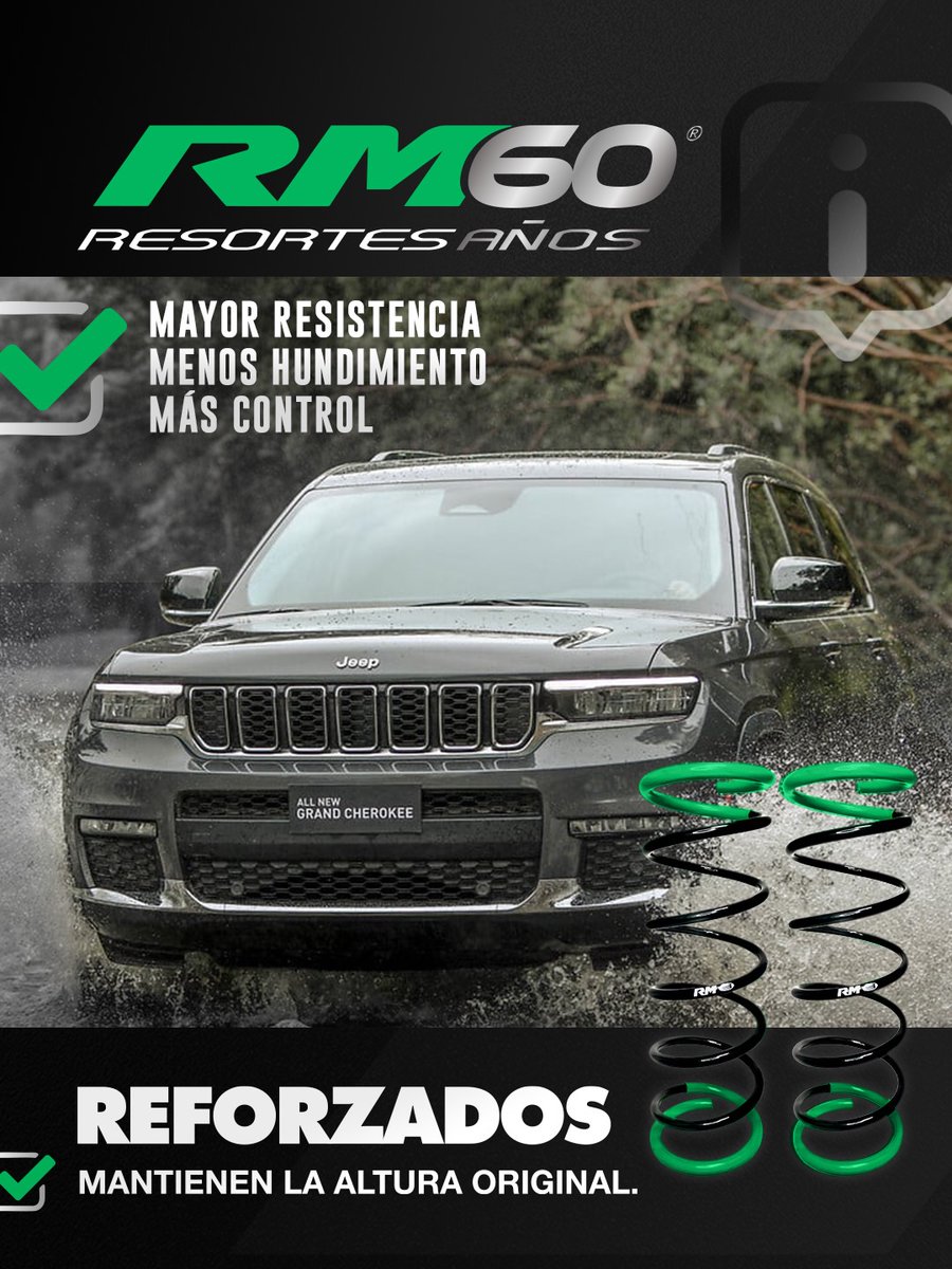 Consejo técnico RM resortes 🛠🚗

En zonas con altas temperaturas, caminos irregulares o largas distancias, la suspensión sufre más fatiga.

Por eso en muchos mercados se usan configuraciones reforzadas y componentes de mayor resistencia.

#RM 
#CuriosidadesRM 
#Suspensión