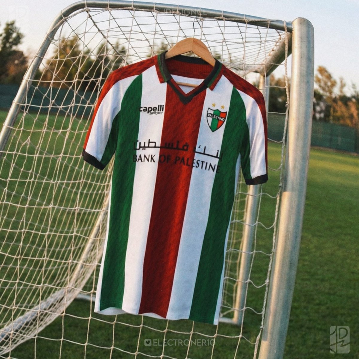 ¿Y SI YO DISEÑARA AL TINO? 🇵🇸⚽️

Me puse el desafío de crear una camiseta para <a href="/CDPalestinoSADP/">Club Deportivo Palestino</a>, pero me gustó tanto el proceso que no basto solo con una...¡así que terminé diseñando dos versiones!

Ahora les paso la pelota a ustedes:
¿Opción 1 o 2? Déjame tu opinión abajo.