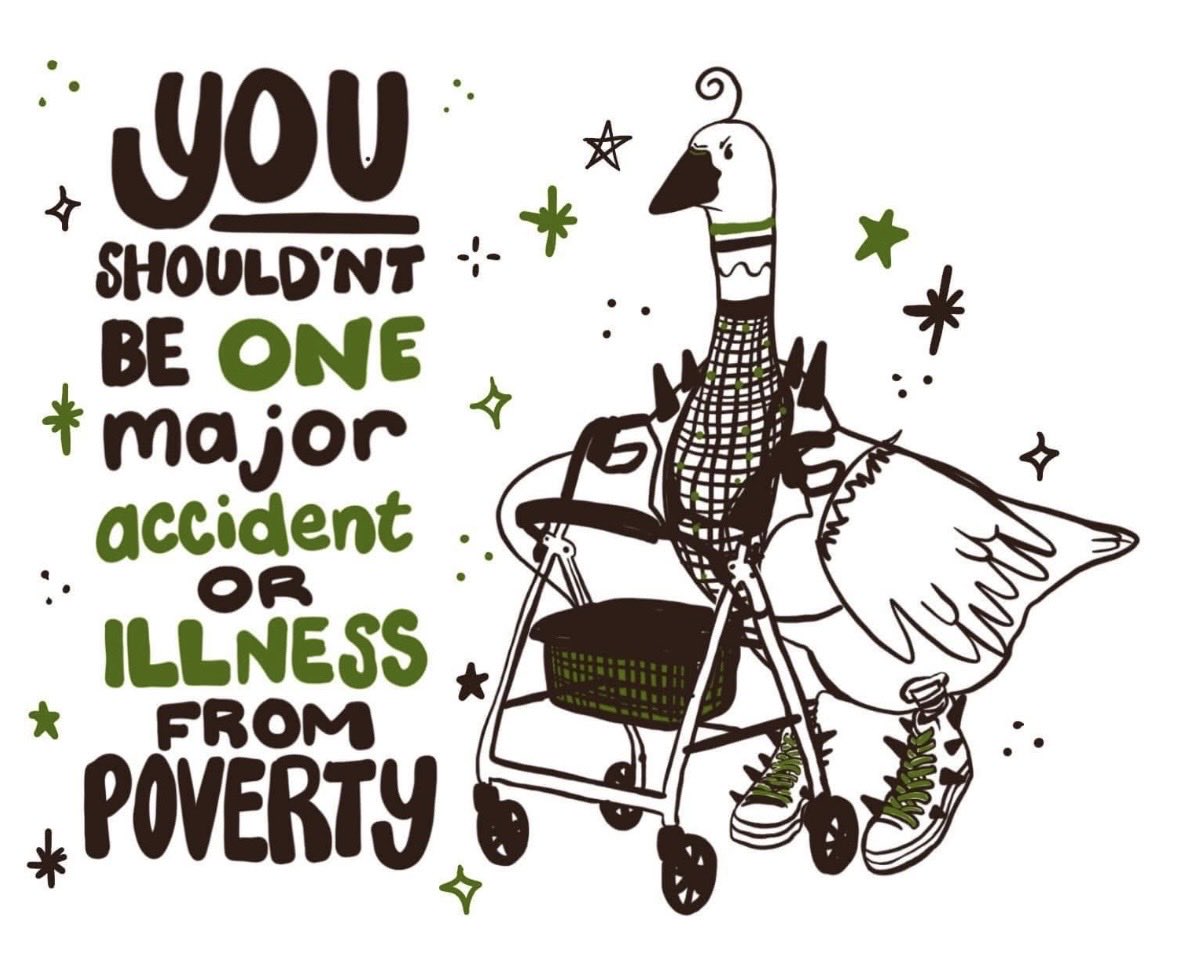 areyoflight's tweet image. You shouldn’t be one major accident or illness from poverty. 

By @liberaljanee
