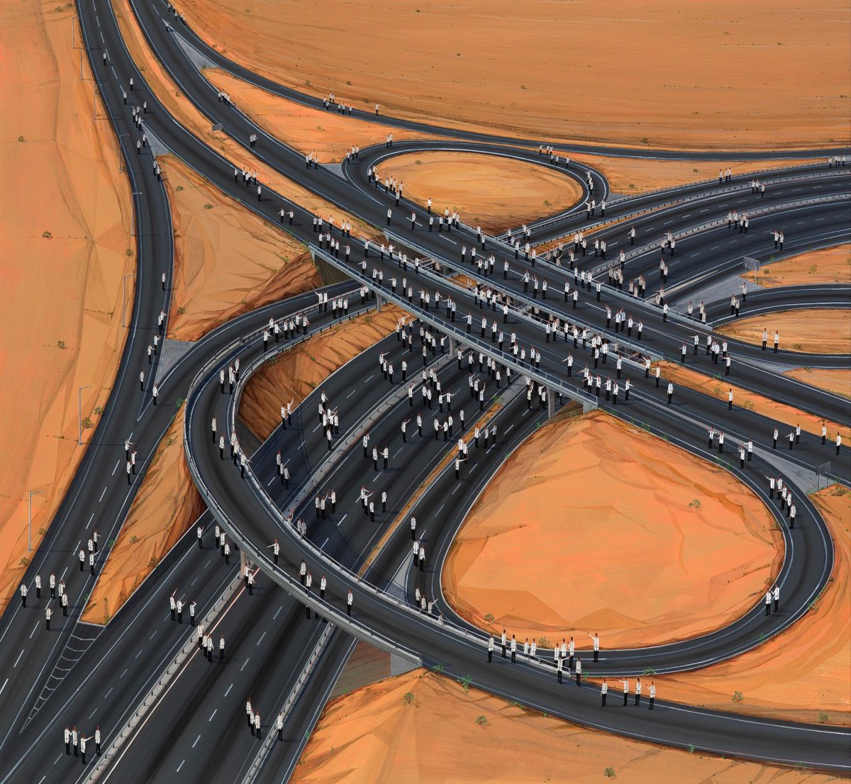 leftrightpub's tweet image. Ian Davis (American, 1972) - Skeptics (2010)