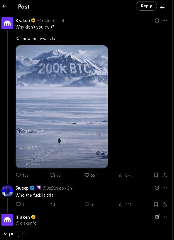 We all have in common with $Pengu, we all have the will and the power to dear . 
LFG
8Jx8AAHj86wbQgUTjGuj6GTTL5Ps3cqxKRTvpaJApump