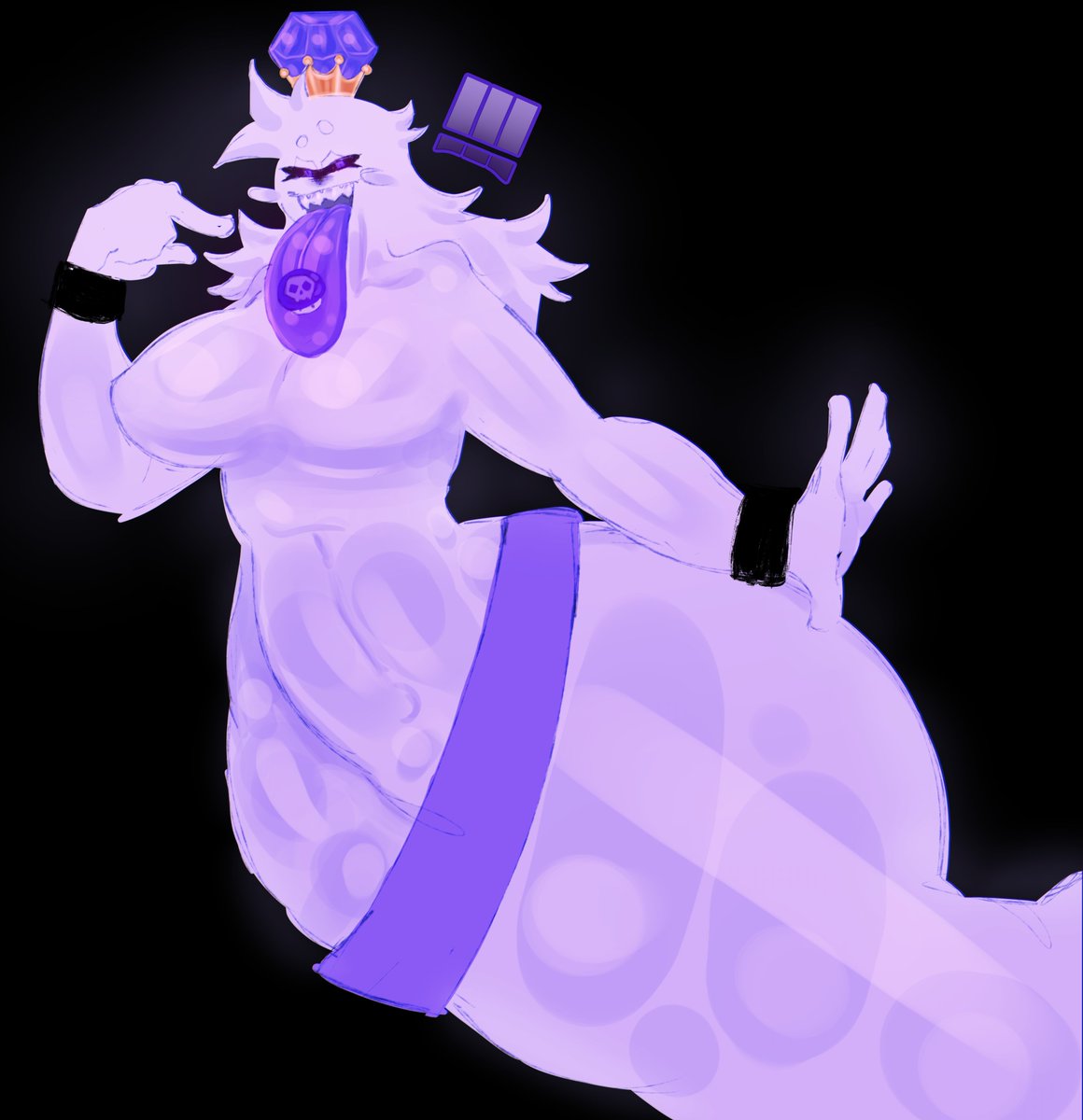 Moreguee's tweet image. King Boo's death kiss