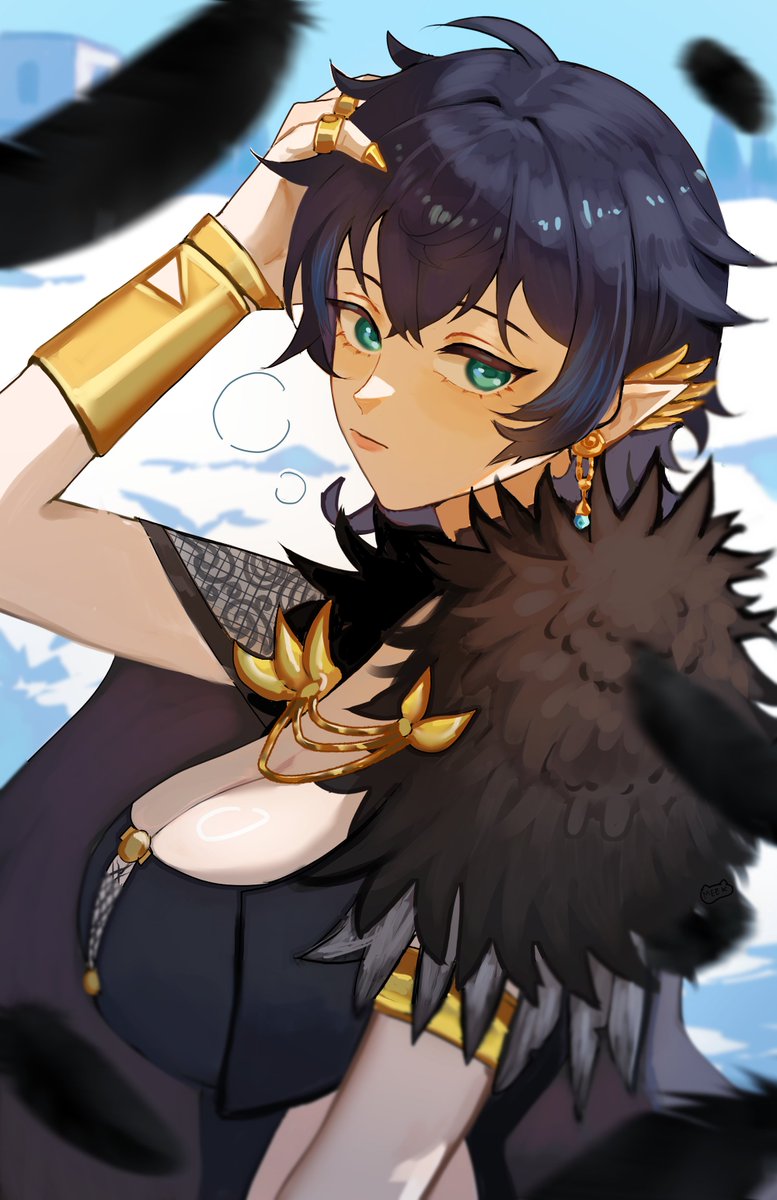 I know its a little late but heres a beautiful secret santa art piece from <a href="/meekmac_art/">Meekmac</a> last year! Im so happy and blessed on how it all turned out! Everyone cooked 😍