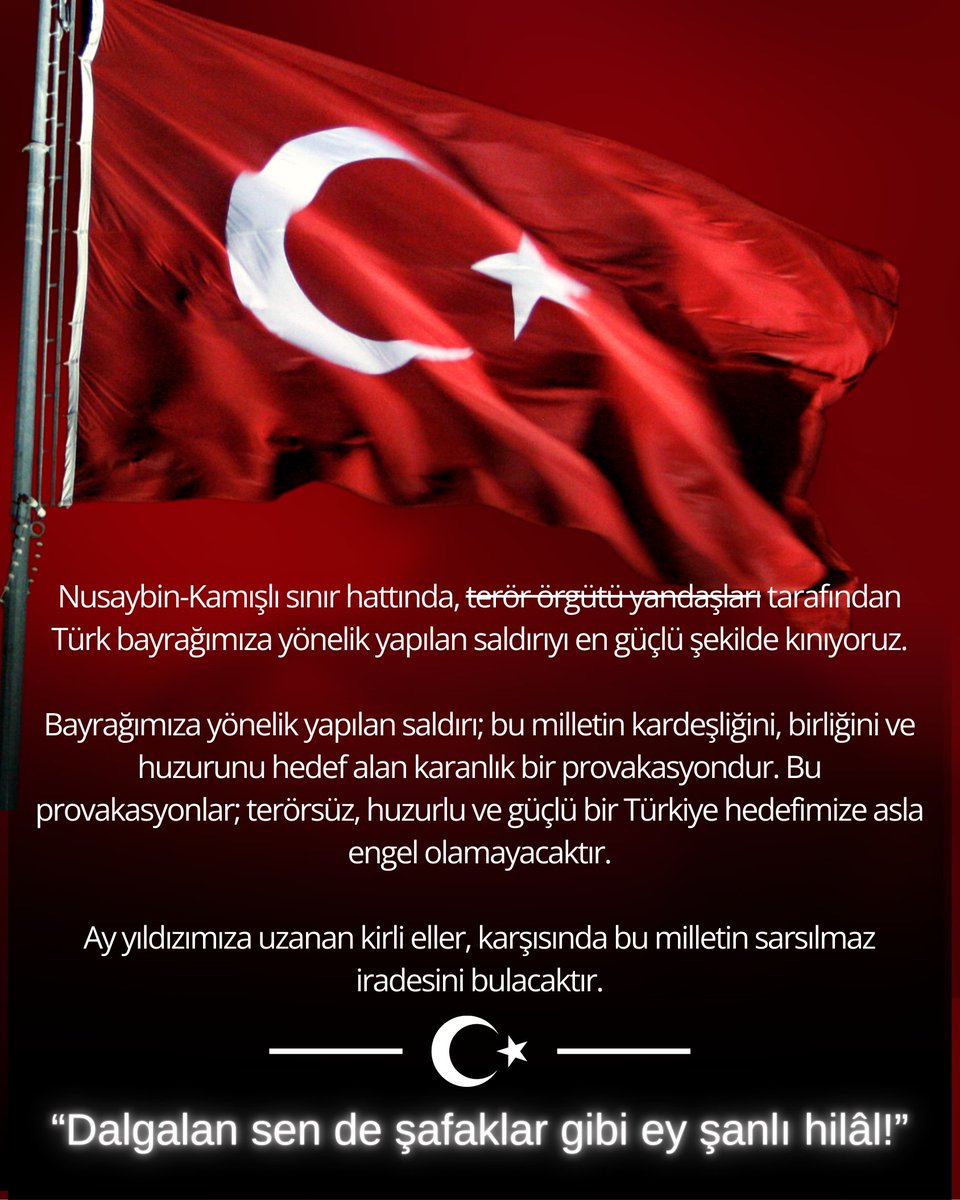🇹🇷 TÜRK BAYRAĞIMIZA YÖNELİK SALDIRIYI ŞİDDETLE KINIYORUZ 🇹🇷

<a href="/tcmeb/">Millî Eğitim Bakanlığı</a> <a href="/Yusuf__Tekin/">Yusuf Tekin</a> <a href="/ErzurumValiligi/">T.C.Erzurum Valiliği</a> <a href="/miamustafacftci/">Mustafa ÇİFTÇİ</a> <a href="/ekicis20/">Süleyman EKİCİ</a>