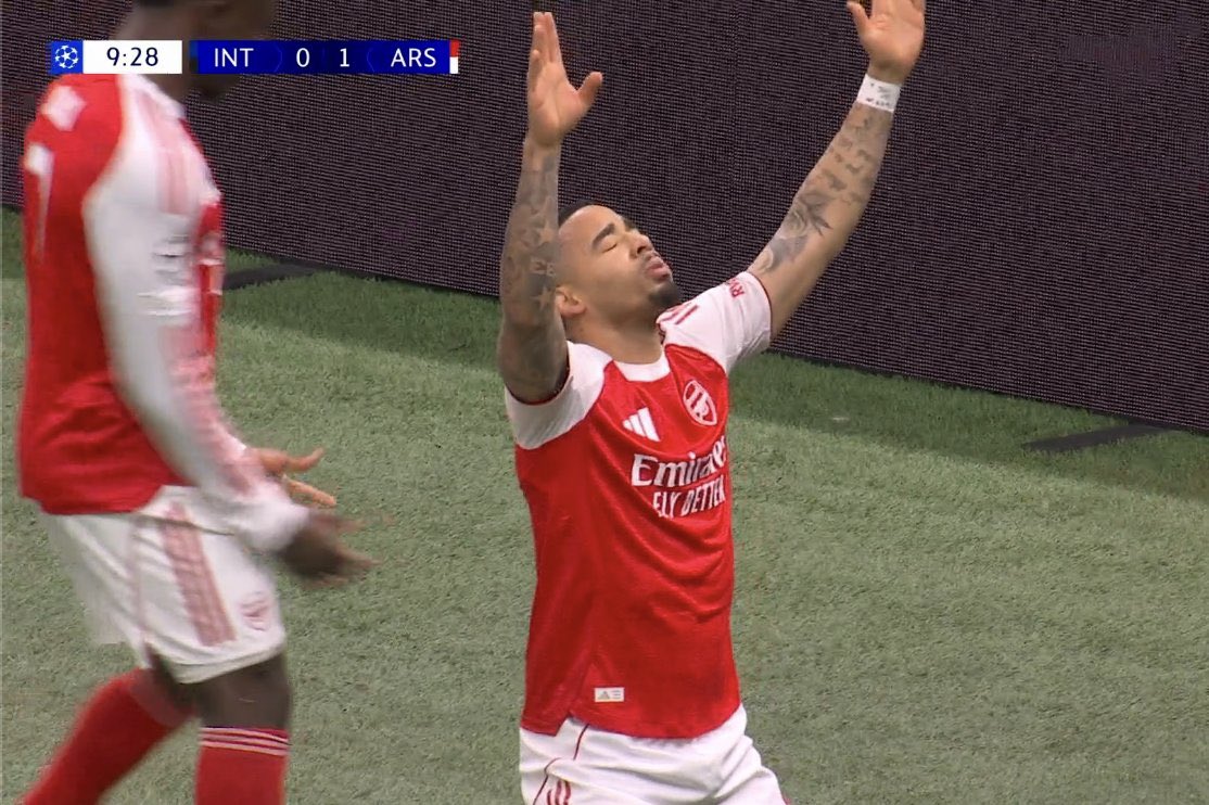 GABRIEL JESUS AT THE SAN SIRO! ❤️🇧🇷