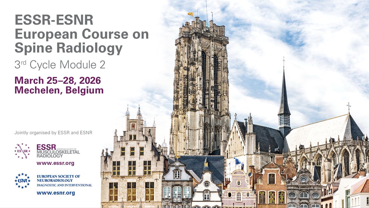 European Society of Musculoskeletal Radiology tweet media
