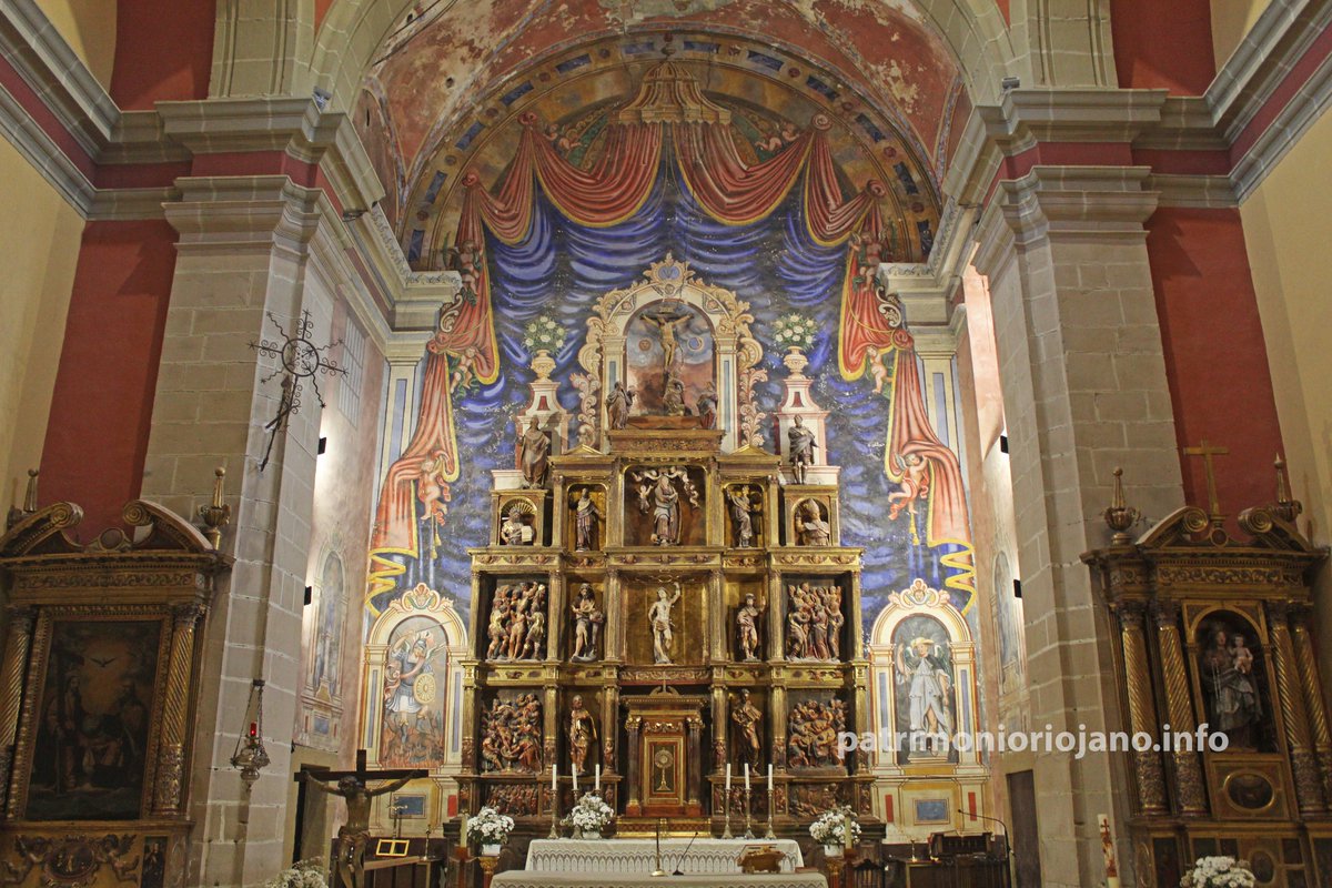 La Rioja y sus edificaciones religiosas.
20 de enero, San Sebastián.

Corera y su Iglesia Parroquial de San Sebastián, edificio barroco del siglo XVIII. 
Imagen del retablo del altar mayor, con la imagen central del santo y también patrón de la localidad.