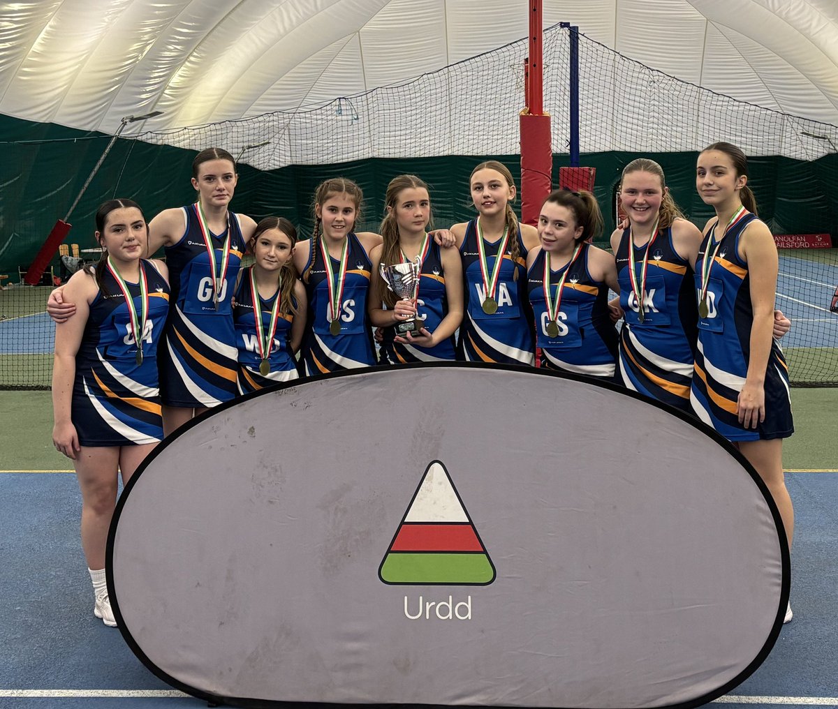#Urdd #Netball
Fantastic news that our Y7 and 8 Netballers are North Wales champions. Da iawn, pawb! Diolch I Ms Pierce. Bendegedig! #LearningtogetherinChrist 💙🙏
