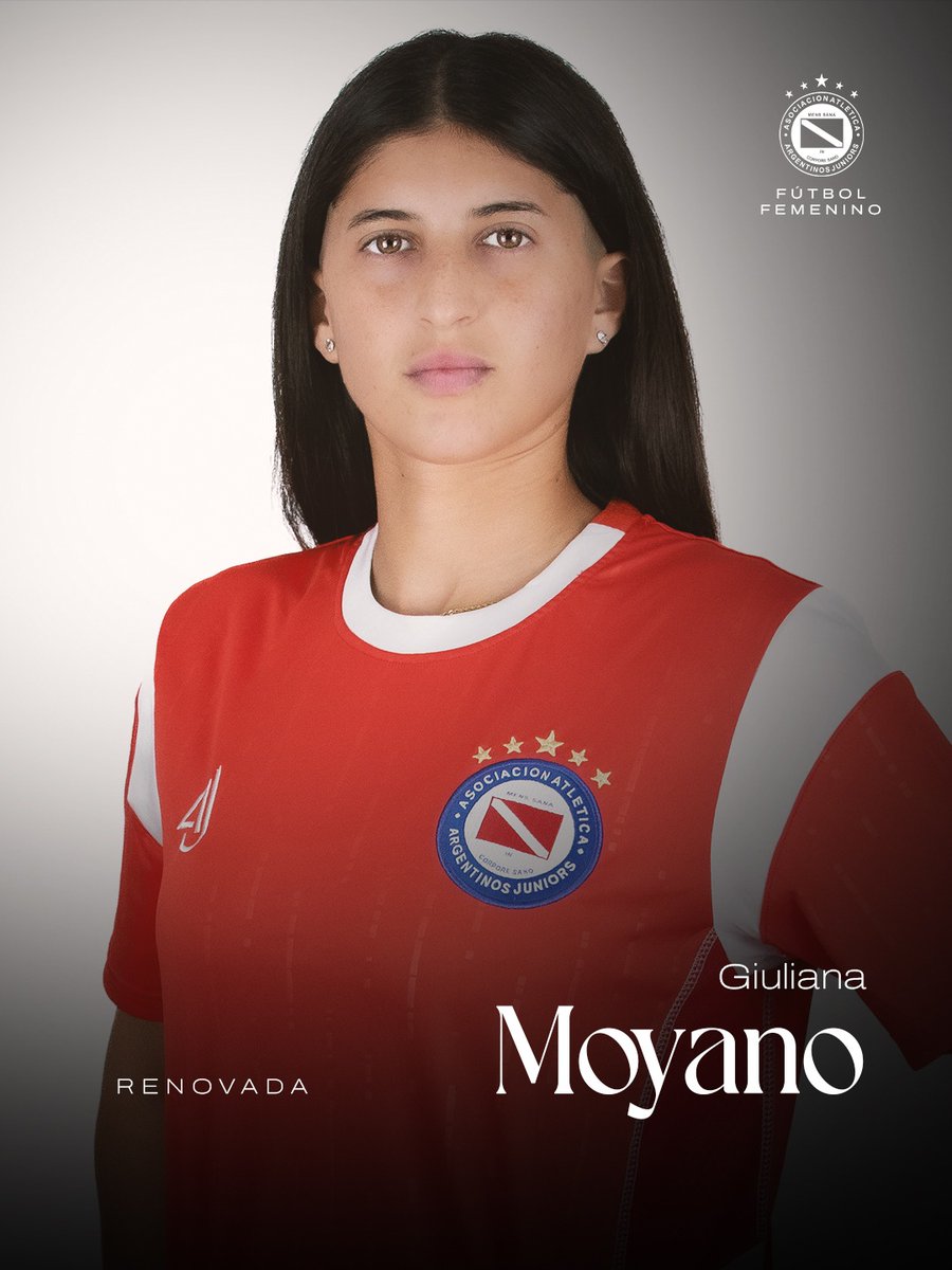 #AAAJ ⚽️ GIULI RENOVADA ✨️🐞

La delantera del Bicho, Giuliana Moyano, se queda en #ElSemilleroDelMundo 🌎 para disputar la temporada 2026 con nuestra camiseta.

¡Un año más con la goleadora miramarense en La Paternal! 🤩

¡VAMOS POR TODOOO, <a href="/giulimoyano1/">Giulii💙</a>! 👊