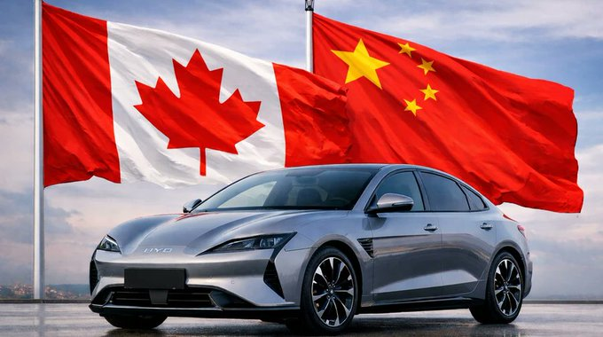 mog_russEN's tweet image. 🚨⚡Canada has decided to cut tariffs on Chinese cars from 100% to just 6%.