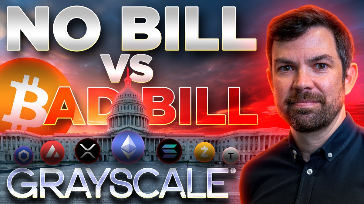 🏦CLARITY BEARISH for Crypto?🔥👀w/@LowBeta @Grayscale WATCH NOW👉 $ETH  $SOL $XRP $COIN