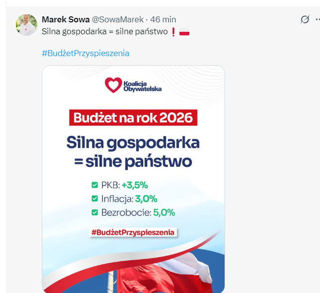 Cyntia_Harasim's tweet photo. To POseł @SowaMarek
reklamuje "#" #BudżetPrzyspieszenia
(idzie mu słabo, a komu? TUSKOWI!)
Powtarzam konsekwentnie za #Lisiewicz
#NieBaćTuska
i nie bać całej #Koalicjia13grudnia et consortes
(przyPOminam że TUSKOWI termin "13 grudnia" wybrany przez PAD i PiS się POdbał) https://t.co/sUKRvFMx1V