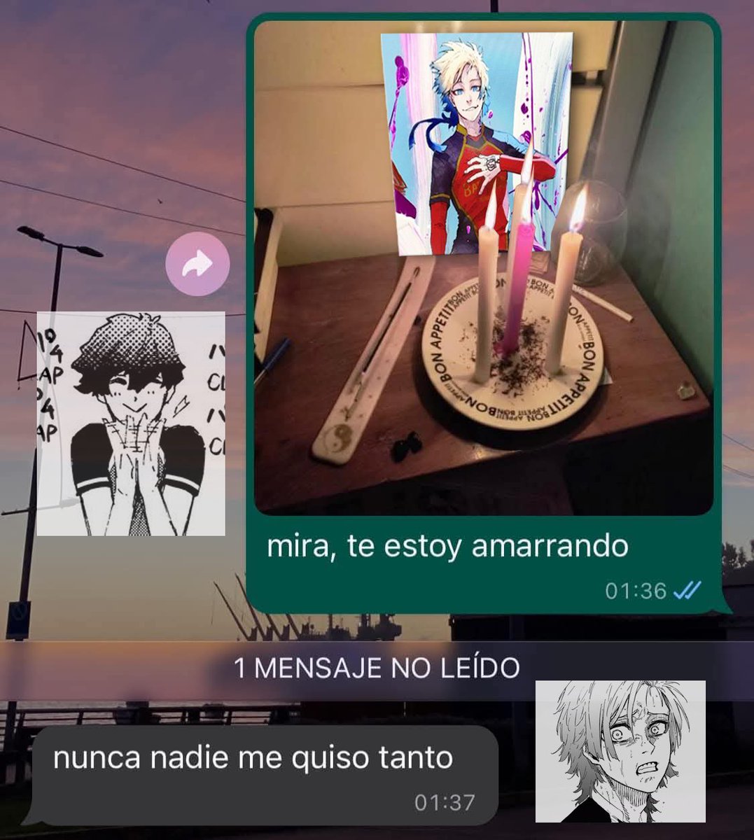 xAngyLopez's tweet image. ¡Hace mucho tiempo quería hacer este meme! Finalmente 😭

En inglés: 

Ness: "Look, I'm casting a love spell on you"

Kaiser: "No one has ever loved me this much" 

#kins #kainess