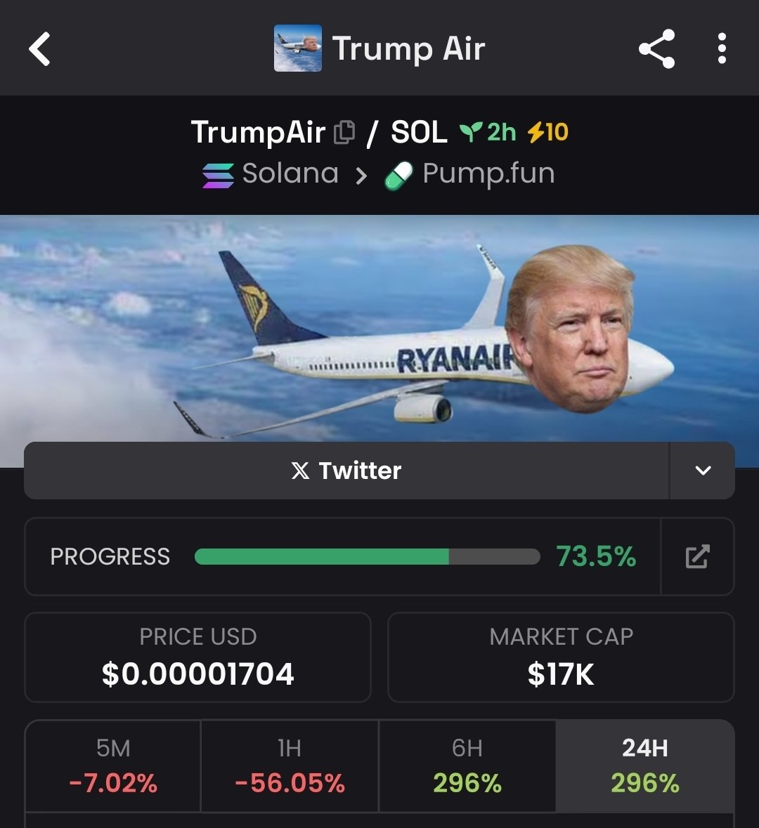 Amfagge_4's tweet image. $TRUMP AIR

5yuvJDw358gFFexzG5nANoBoBu6WGcR3BhWnYhVSpump

#ELONAIR #Ryanair
