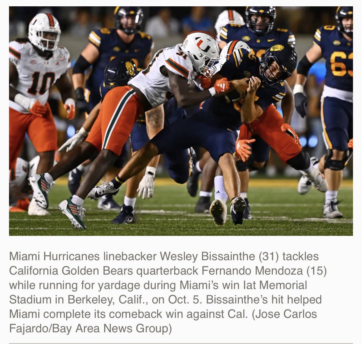 avinashkunnath's tweet image. The Fernando Mendoza arc is beyond storybook. Heartbreak at Cal, glory in Indiana.