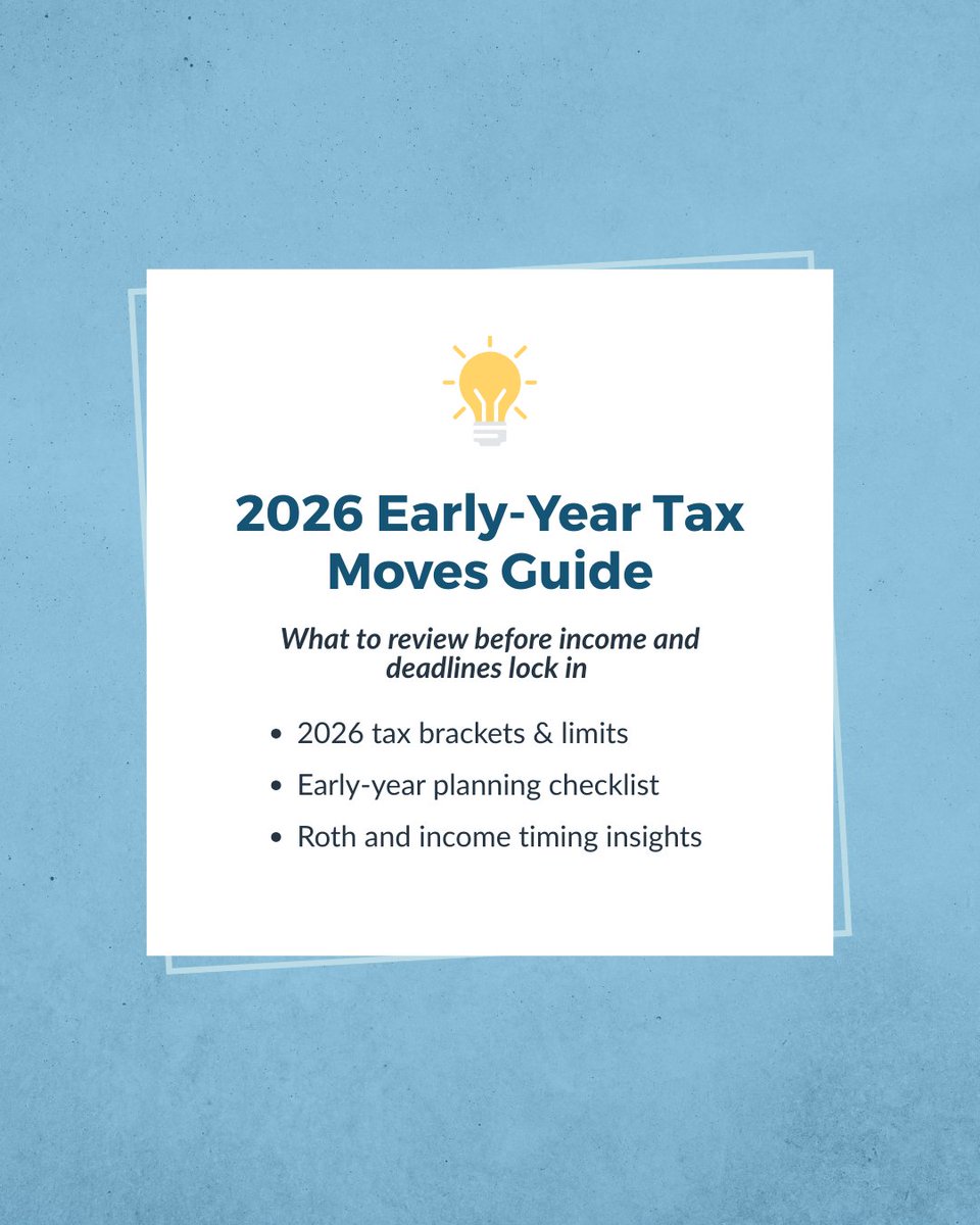 Early-year planning offers more flexibility before income and deadlines lock in.

Our 2026 Early-Year Tax Moves Guide shows what to review now.

libertygroupllc.com/early-year-tax…

#TaxPlanning #EarlyYearPlanning