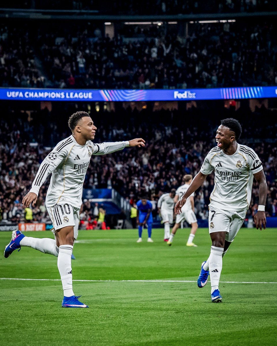 brfootball's tweet image. Vinicius Jr. assist ➡️ Kylian Mbappé goal