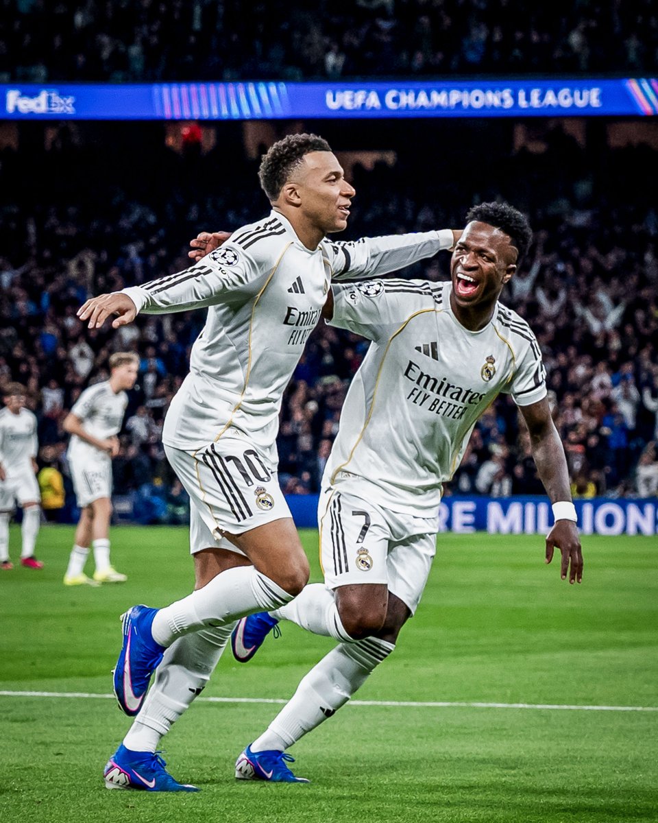 brfootball's tweet image. Vinicius Jr. assist ➡️ Kylian Mbappé goal