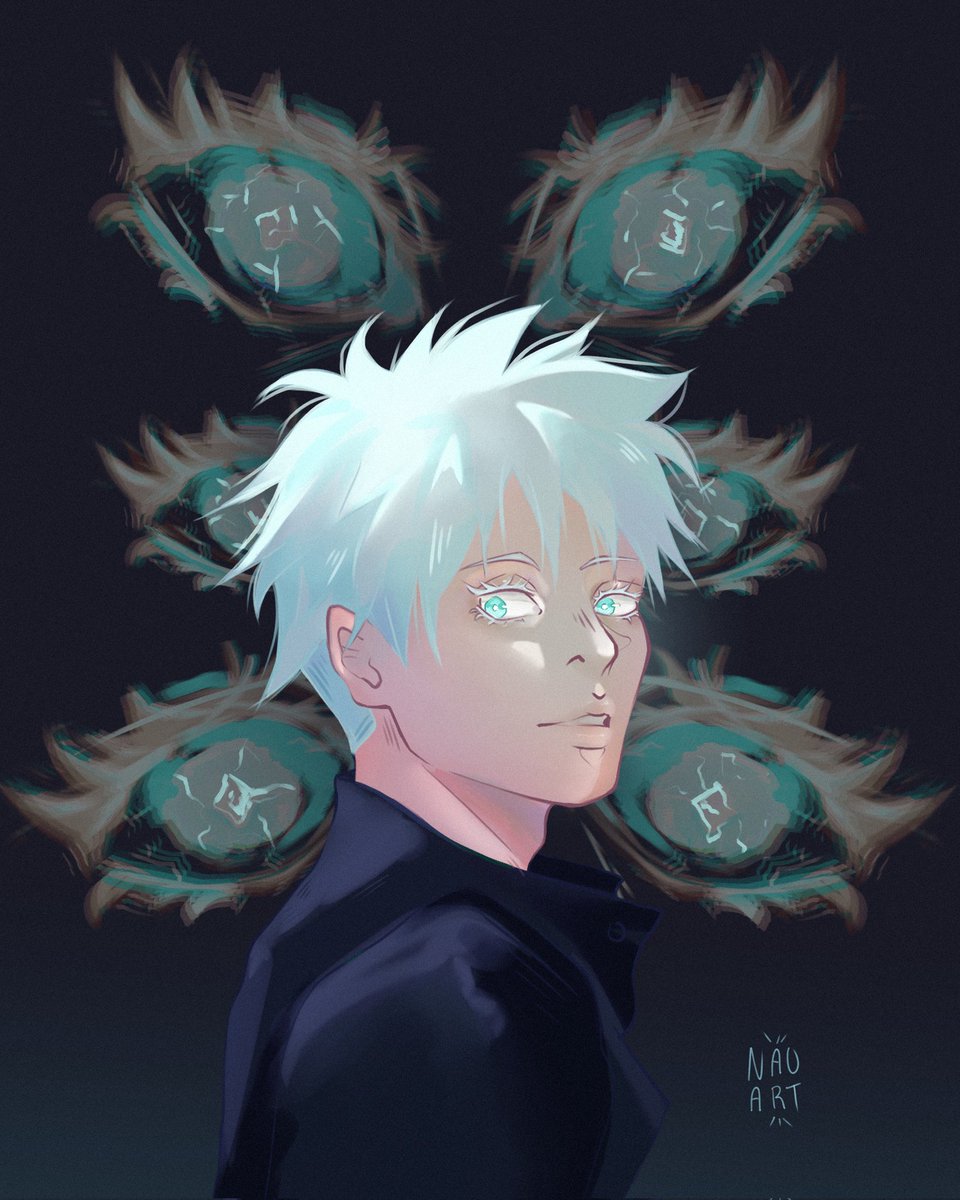 na0art's tweet photo. Probando un nuevo estilo, por el momento me gusta (obvio tenía que hacer a Gojo)
#GojoSatoru #jjk #art https://t.co/SJH1P7mloG