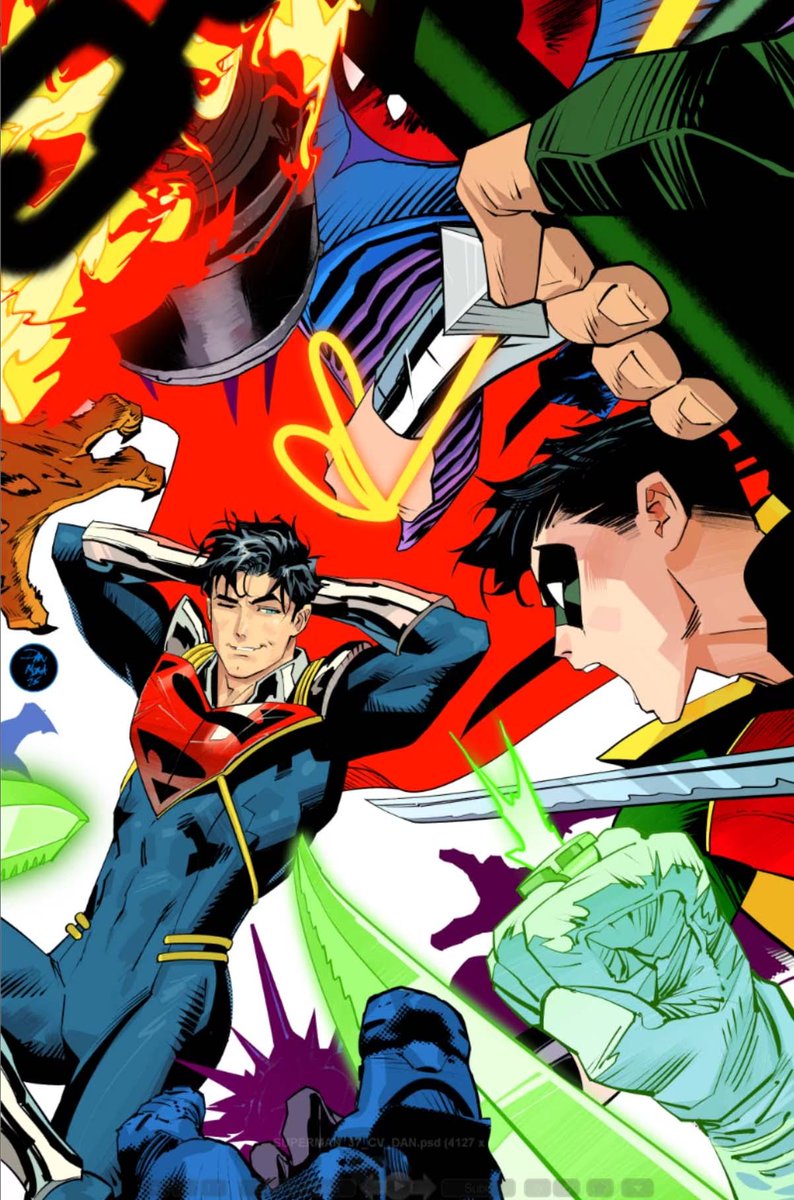 la_panther_rose's tweet image. Is that Damian ?! And Superboy prime ??? ohhh boy