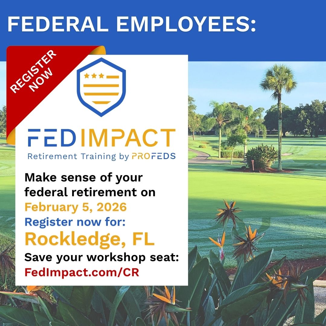 FedImpact's tweet image. Federal employees in Florida’s Space Coast — this one’s for you.

Join us Thursday, February 5th for a FREE FedImpact Retirement Workshop in Rockledge, FL, designed exclusively for federal employees who want real clarity about their benefits and retirement options.

In this…