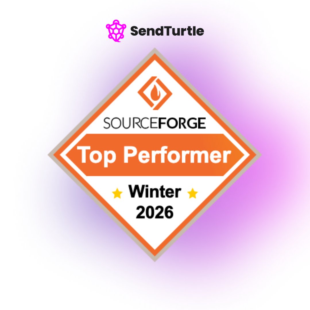 SendTurtle's tweet photo. 📣 BIG NEWS! 📣
We have been awarded the Winter 2026 Top Performer Award by @sourceforge

SourceForge is the world’s largest B2B software review and comparison website with nearly 20 million in-market B2B software buyers per month👉  https://t.co/lGkZhynNSx #reviews #testimonials https://t.co/mhBLlCy0Gd