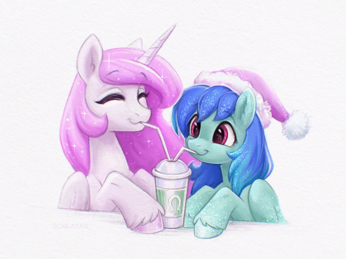 “Heeeeey, I actually like your milkshake more! What flavor is that? …”

<a href="/DashTill/">AlliumAmaré</a> , thank ya so much for so cute commission :3