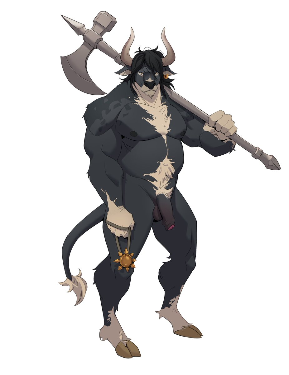 Sempaii__'s tweet photo. minotaur commission https://t.co/FXgz7W0ZAl