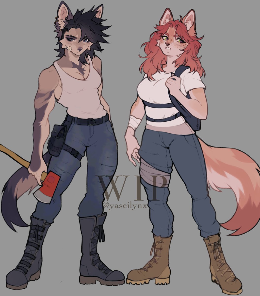 character designs (Nora &amp; Maeve)