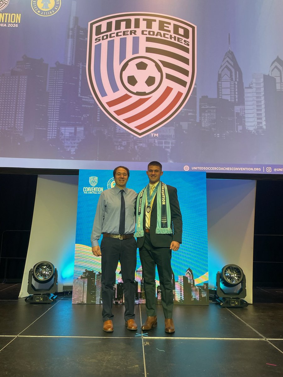 athleticsXHS's tweet photo. Over the weekend Senior Drew Sobieski traveled to Philadelphia where he was recognized as a Soccer All-American. This was the final cap on an amazing year for Drew and we are so proud of him.
#ThisisXavier
#ctbsoc https://t.co/2FPzm6Tsjc