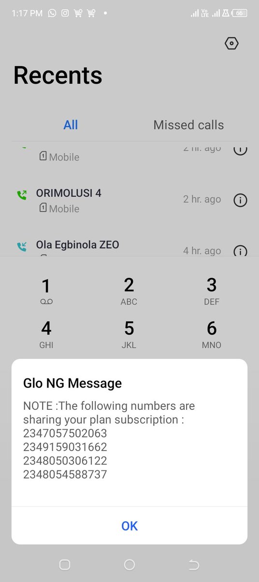 ILORIMichael's tweet photo. @GloWorld I discovered that my data vanishes at the speed of the wind. I decided to check if anyone is sharing my data. The result revealed that the four glo numbers below have been sharing my data. I don't know the owners of any of these numbers. I hope you will act before I break ds SIM. https://t.co/1S4ela5q0y