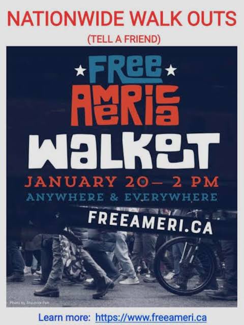 The Free America Walkout seems pretty counterproductive. The people that are walking out are creating more work for the productive members of society that have bills to pay. I don’t understand how walking out of your job makes anything better.