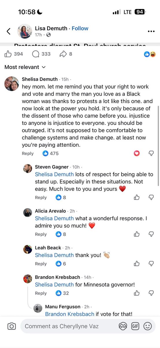 lydiakauppi's tweet image. Lisa Demuth called out by her own daughter in the comment section lol