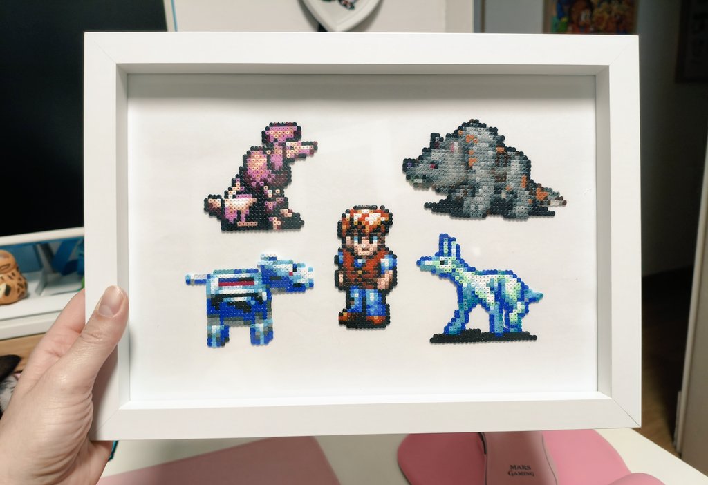 ChocotitaKawai's tweet photo. No se si añadir un fondo, ¿Os gusta? 
#SecretOfEvermore #Snes #Frame #Videojuegos https://t.co/JYYKTBWsZb