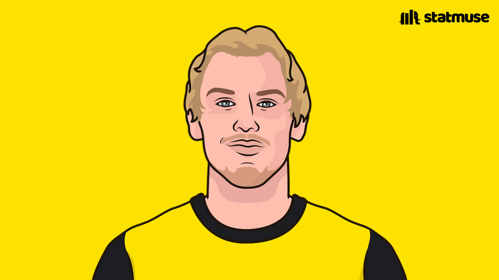 Dortmund in first half vs Tottenham:

0 goals
0 shots
0 shots on target
0 successful take-ons
0 chances created
0 big chances created
0 key passes
0 through balls
0 crosses
0 corners
0.00 expected goals

Cardio XI.