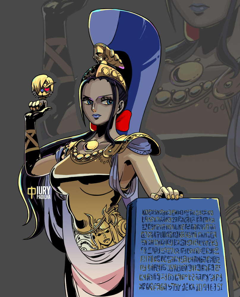 art_iurypadilha's tweet image. One Piece x Hades : Robin Athena and Sanji Owl