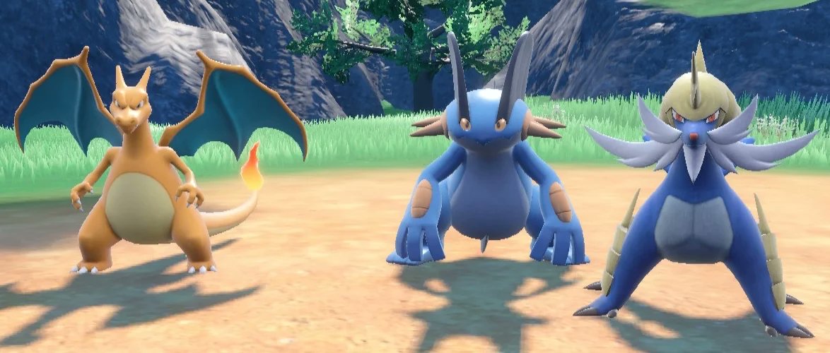 Charizard, Swampert, &amp; Samurott :3

#Pokemon #PokemonScarletViolet #Charizard #Swampert #Samurott