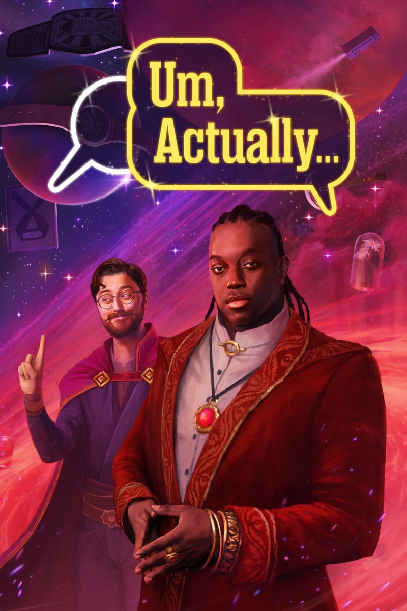WE ARE SO BACK! Season 11 of Um, Actually premieres TONIGHT!

Check out the new key art featuring our hosts and fact checker — Ify Nwadiwe and Brian David Gilbert!

🎨: Jon Pintar