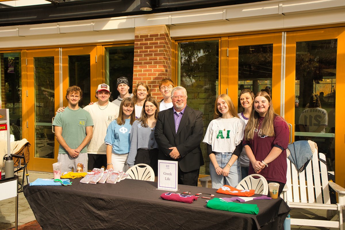 YH_College's tweet image. Our Greek organizations always bring the best energy to campus events. 💜

This time, President Wells stopped by to say hello and grab a photo. Moments like this are a reminder of how connected our campus community really is.

#YoungHarrisCollege #CampusLife #GreekLife